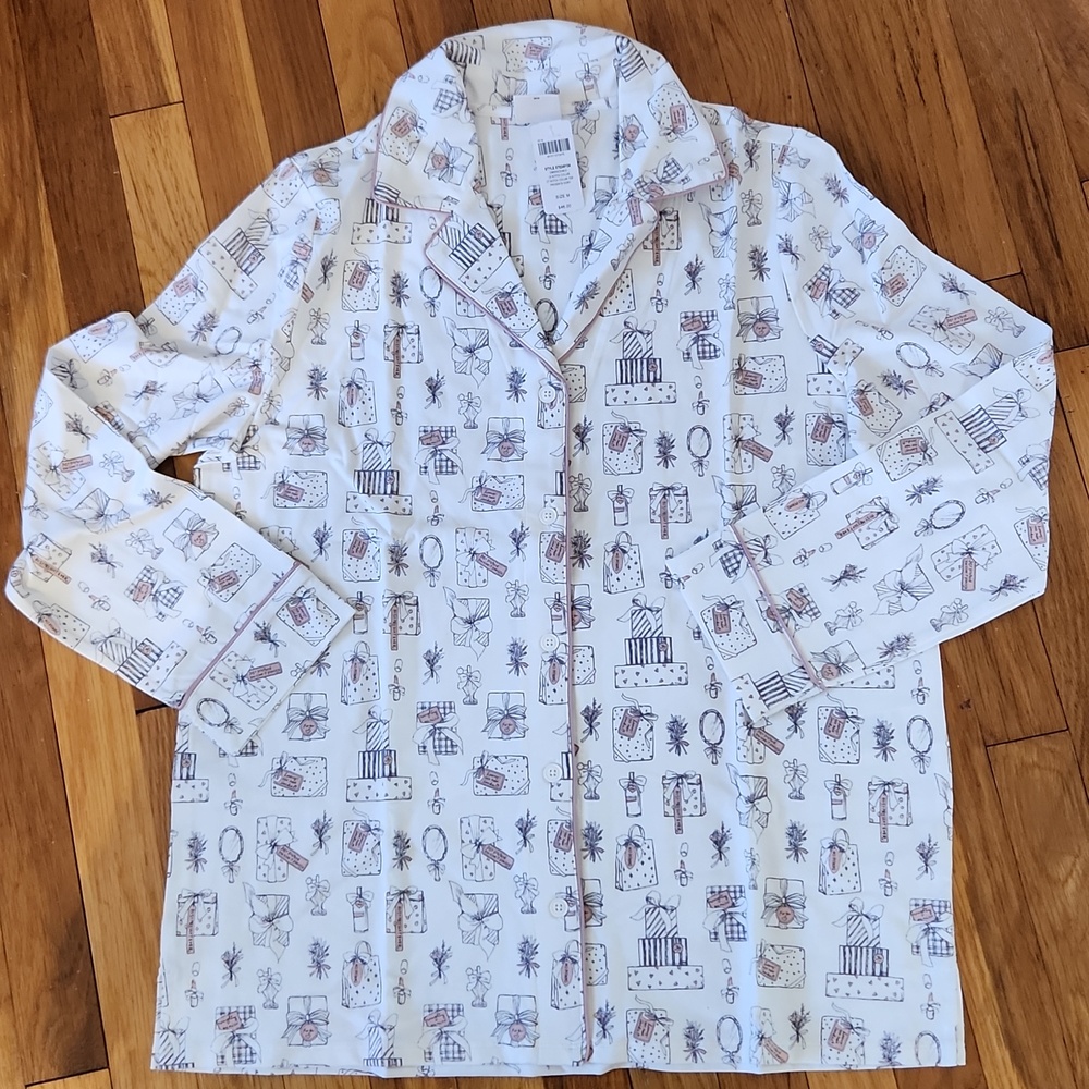 Soma Embraceable 2 Pc Pajama Set NWT  Cute Gift Pattern Size M & S - Picture 5 of 12
